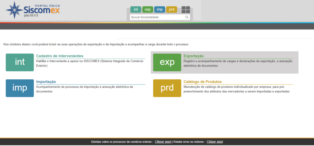 Portal Unico Exportacao