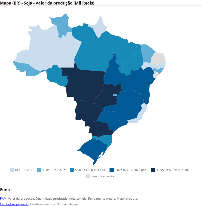 cartograma soja br